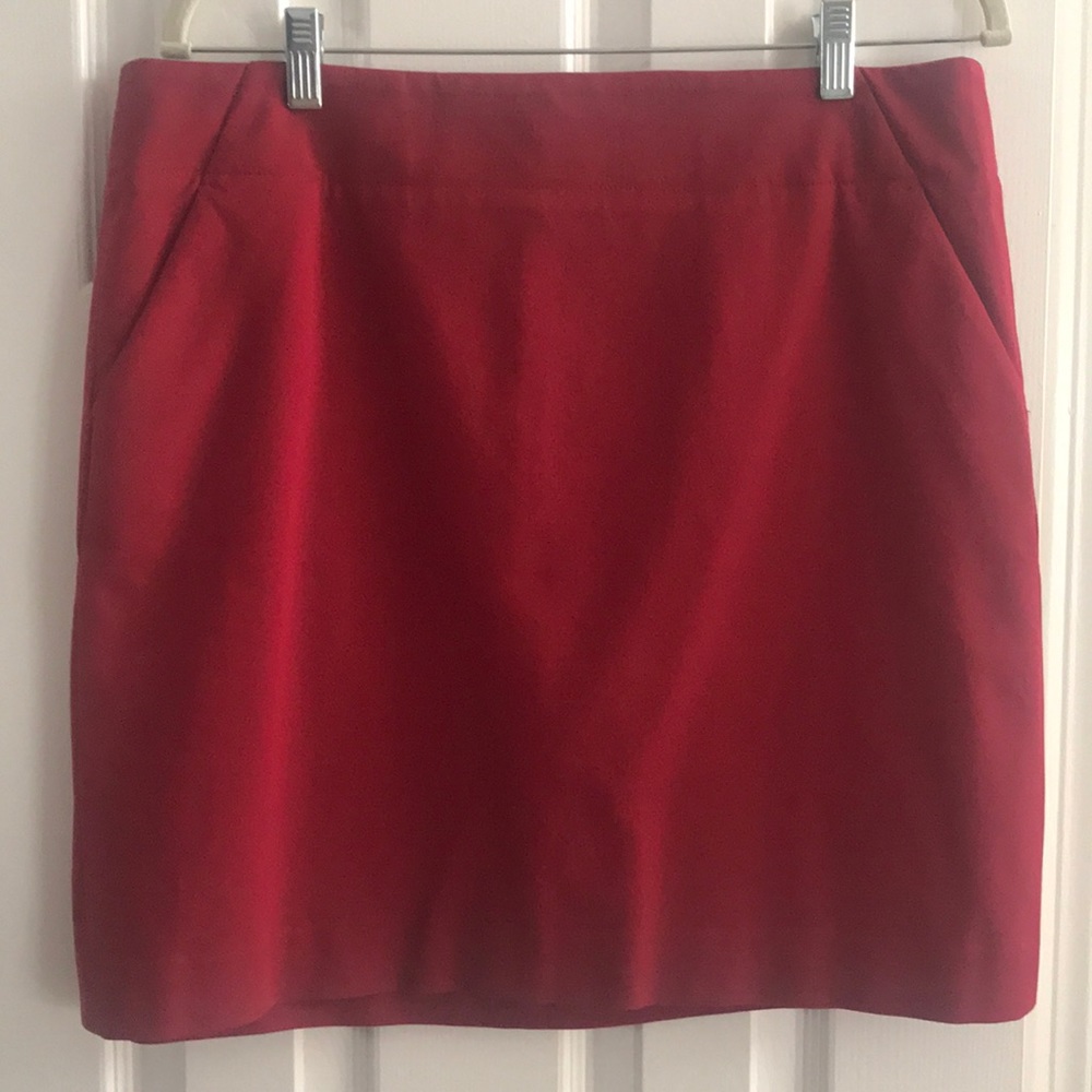 LOFT Deep Red Skirt 💃🏻